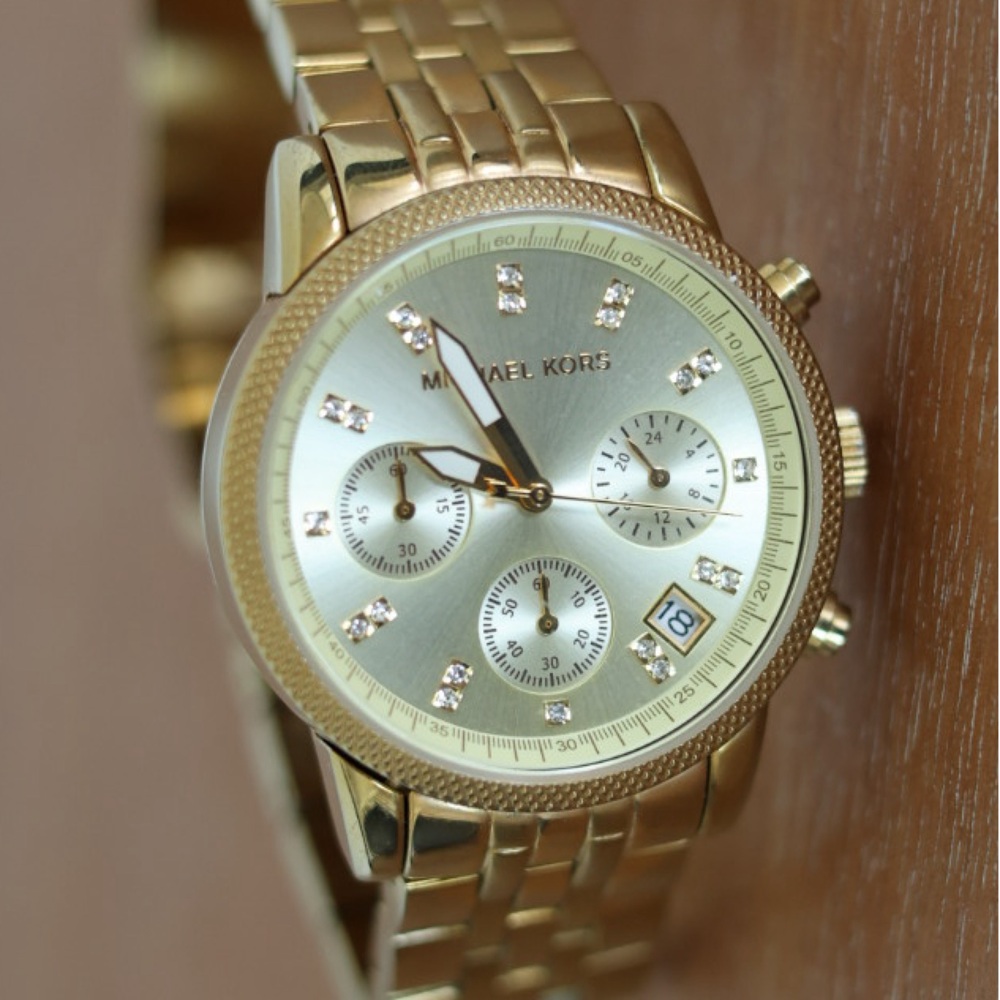Michael Kors Women's Ritz Gold-Tone Watch